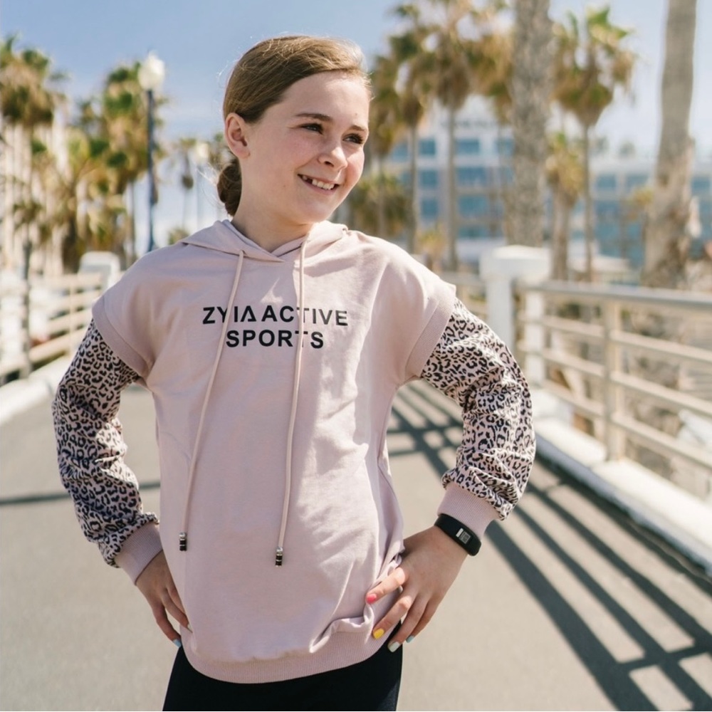 Zyia Leopard Hooded Sweatshirt